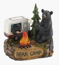 Camping Bear Family Light Up Figurine
