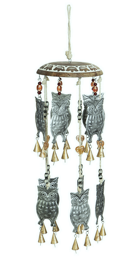 Owl Garden Bells Wind Chime