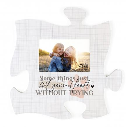 Some Things Just Fill Your Heart Without Trying Puzzle Piece Photo Frame