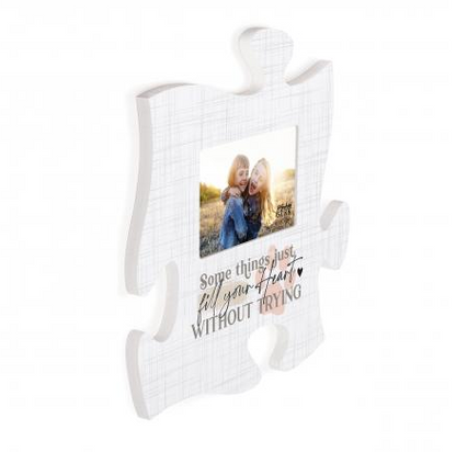 Some Things Just Fill Your Heart Without Trying Puzzle Piece Photo Frame