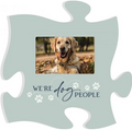 We're Dog People Puzzle Piece Photo Frame