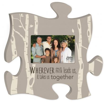 Wherever our Path Leads Us..Puzzle Piece Photo Frame