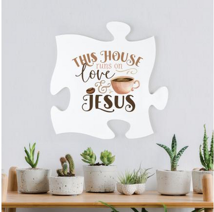 This House Runs On Love, Coffee..Puzzle Piece