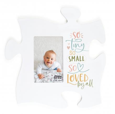 So Tiny So Small So Loved By All Puzzle Piece Photo Frame