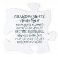 Grandparents' House Rules No Parents Allowed..Puzzle Piece