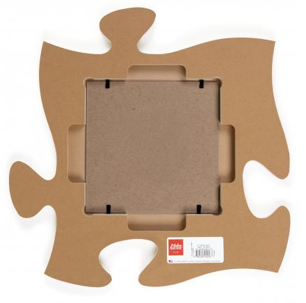 Tan Woodgrain Background Puzzle Piece Photo Frame