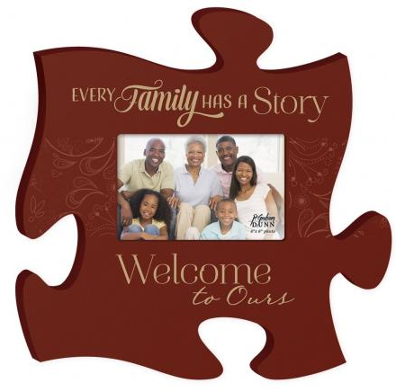 Every Family Has a Story..Puzzle Piece Photo Frame