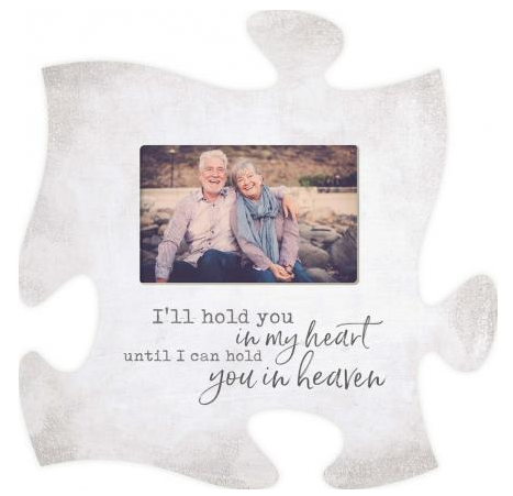 I'll Hold You In My Heart Until..Puzzle Piece Photo Frame