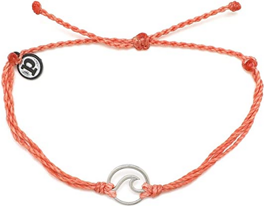 Silver Wave Charm Bracelet