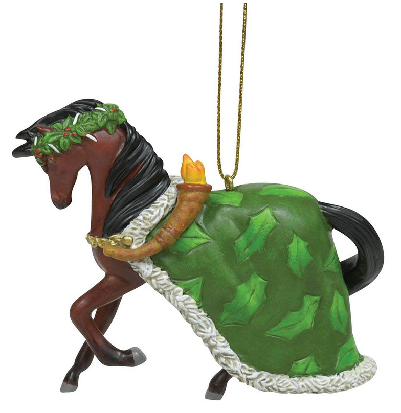Spirit of Christmas Present Painted Ponies Ornament