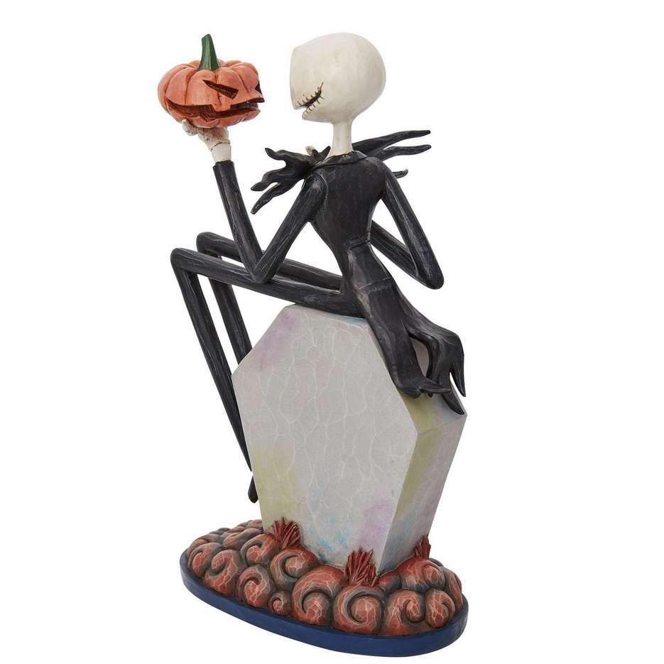 Jim Shore Jack and Pumpkin on Gravestone Nightmare Before Christmas