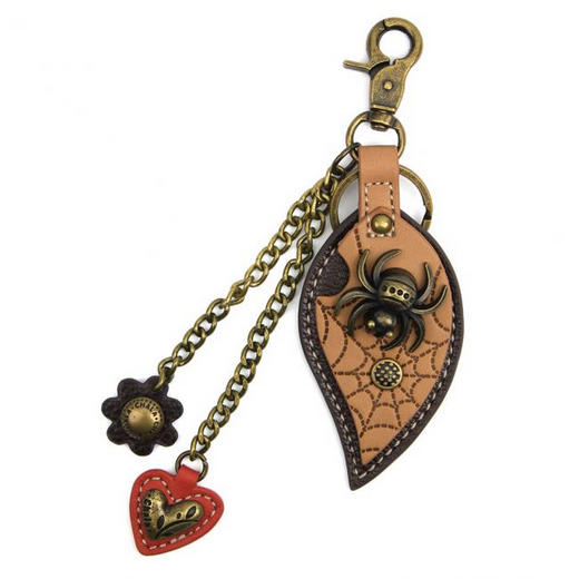 Spider Charming Metal Keychain