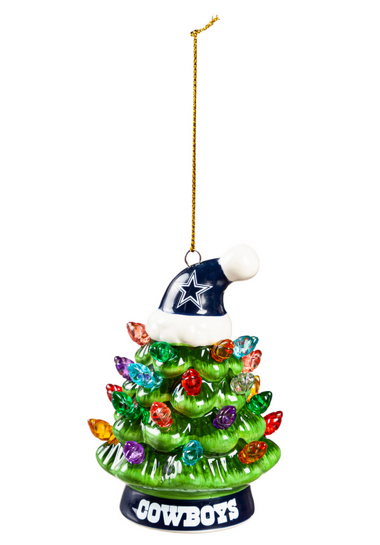 Dallas Cowboys Tree w/Hat Ornament