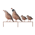 Quail Family Yard Art