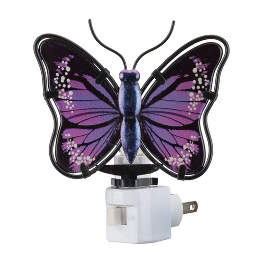 Butterfly Night Light Purple