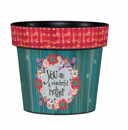 Wonderful Mother 6" Art Pot