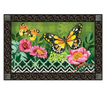 Butterflies with Pink Flowers MatMate