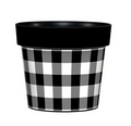 Black and White 6" Art Pot