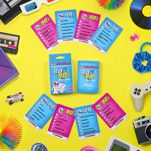 Telestrations® 80s & 90s Expansion Pack *Needs Telestrations Game*