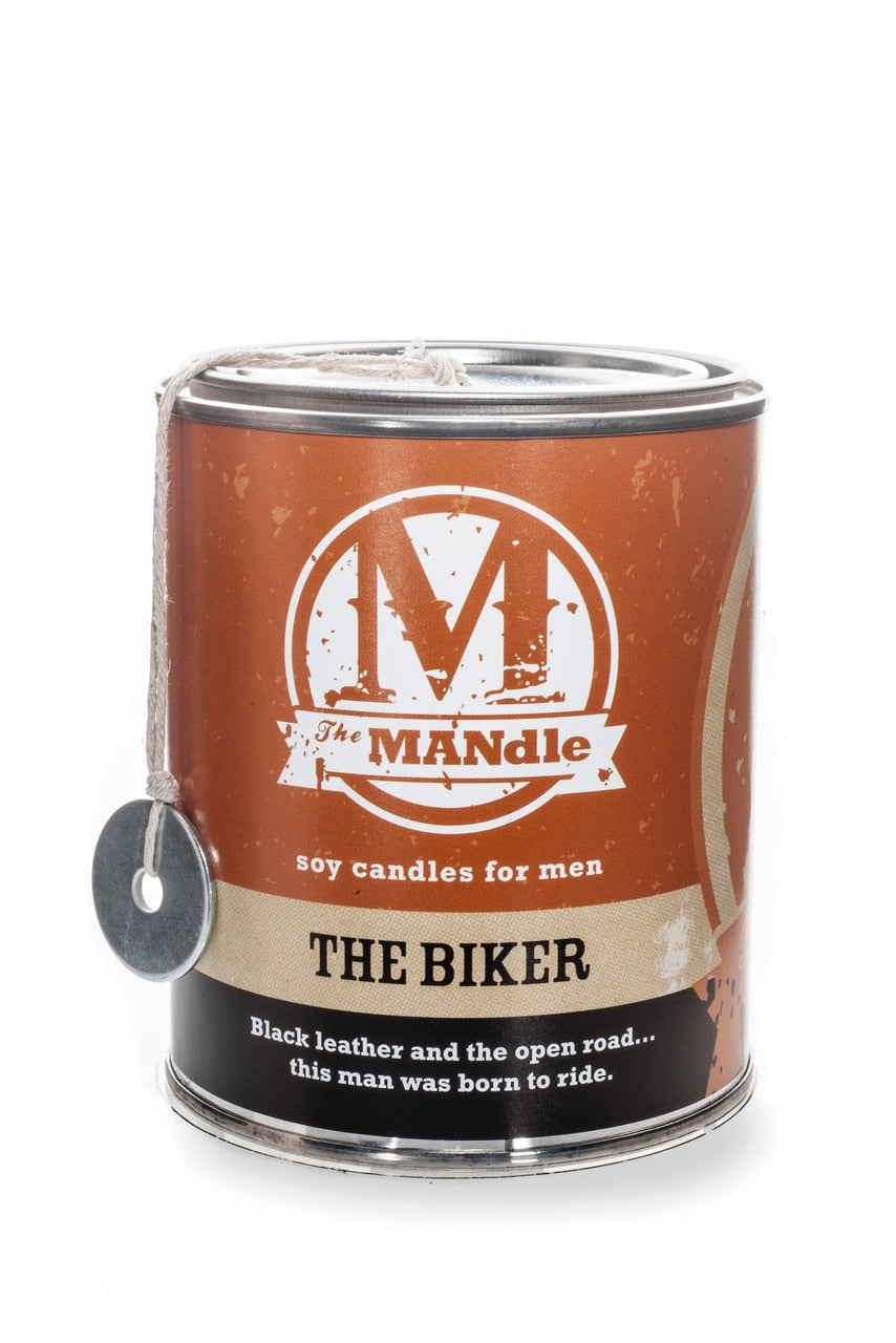 The MANdle The Biker Candle