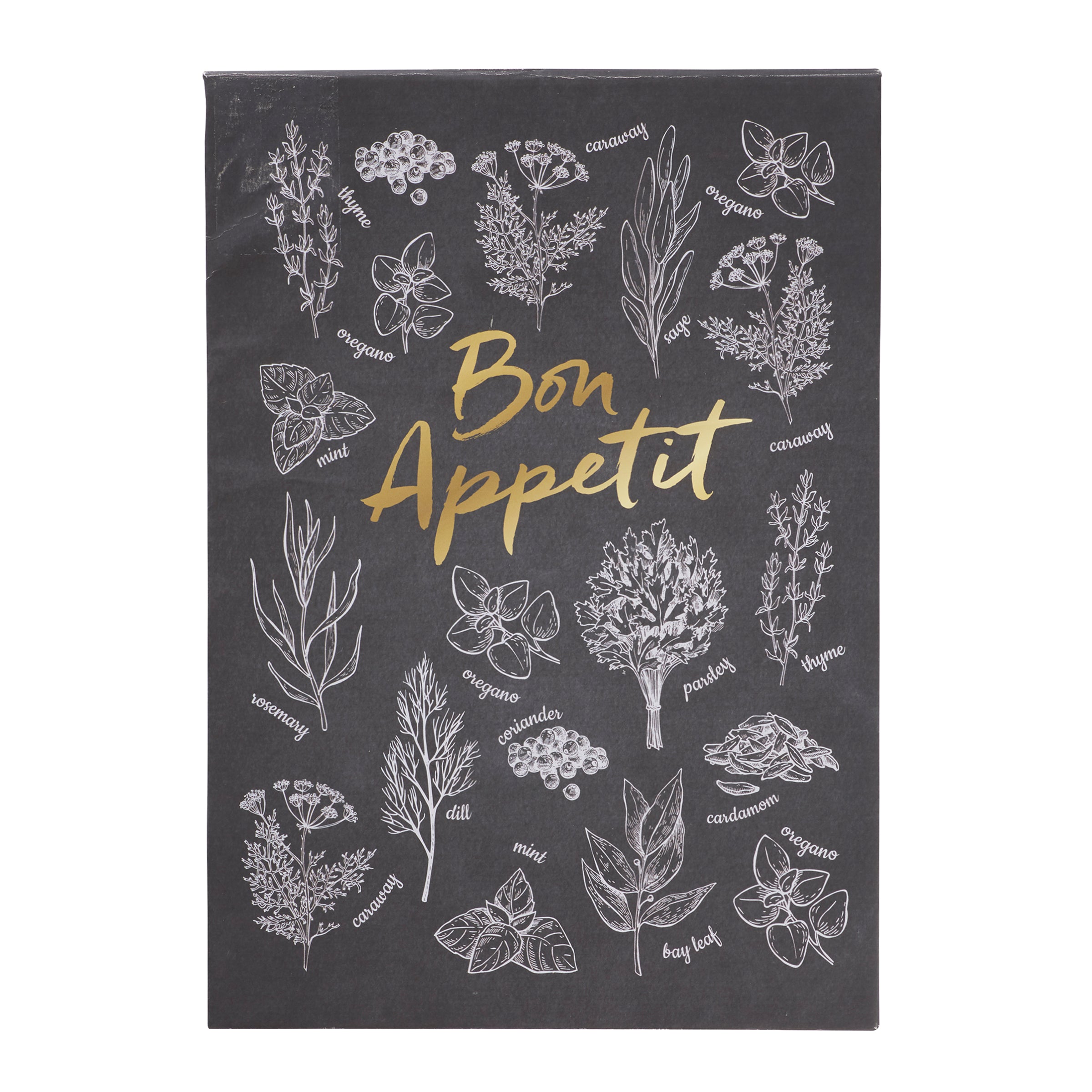Vertical Recipe Keeper - Chalkboard Herb