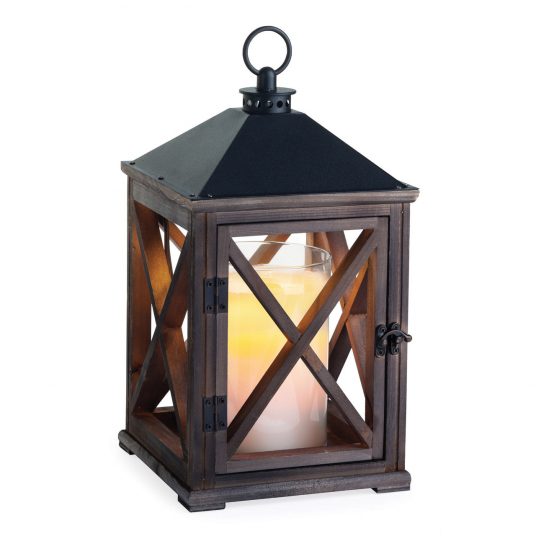 Weathered Espresso Fragrance Warmer Lantern
