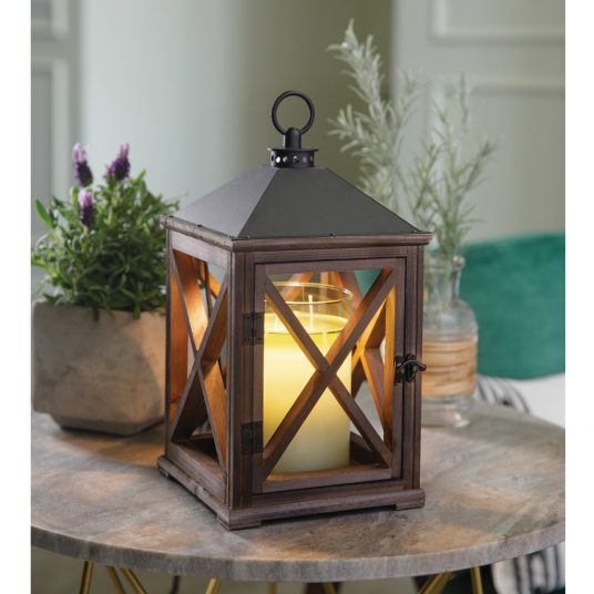 Weathered Espresso Fragrance Warmer Lantern