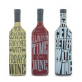 Wood Wine Bottle Wall Décor
