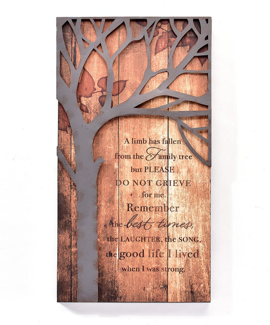 A Limb Has Fallen From the Family Tree...Plaque