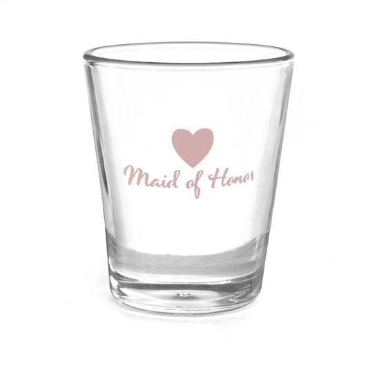 Heart Wedding Party - Shot Glass - Maid of Honor