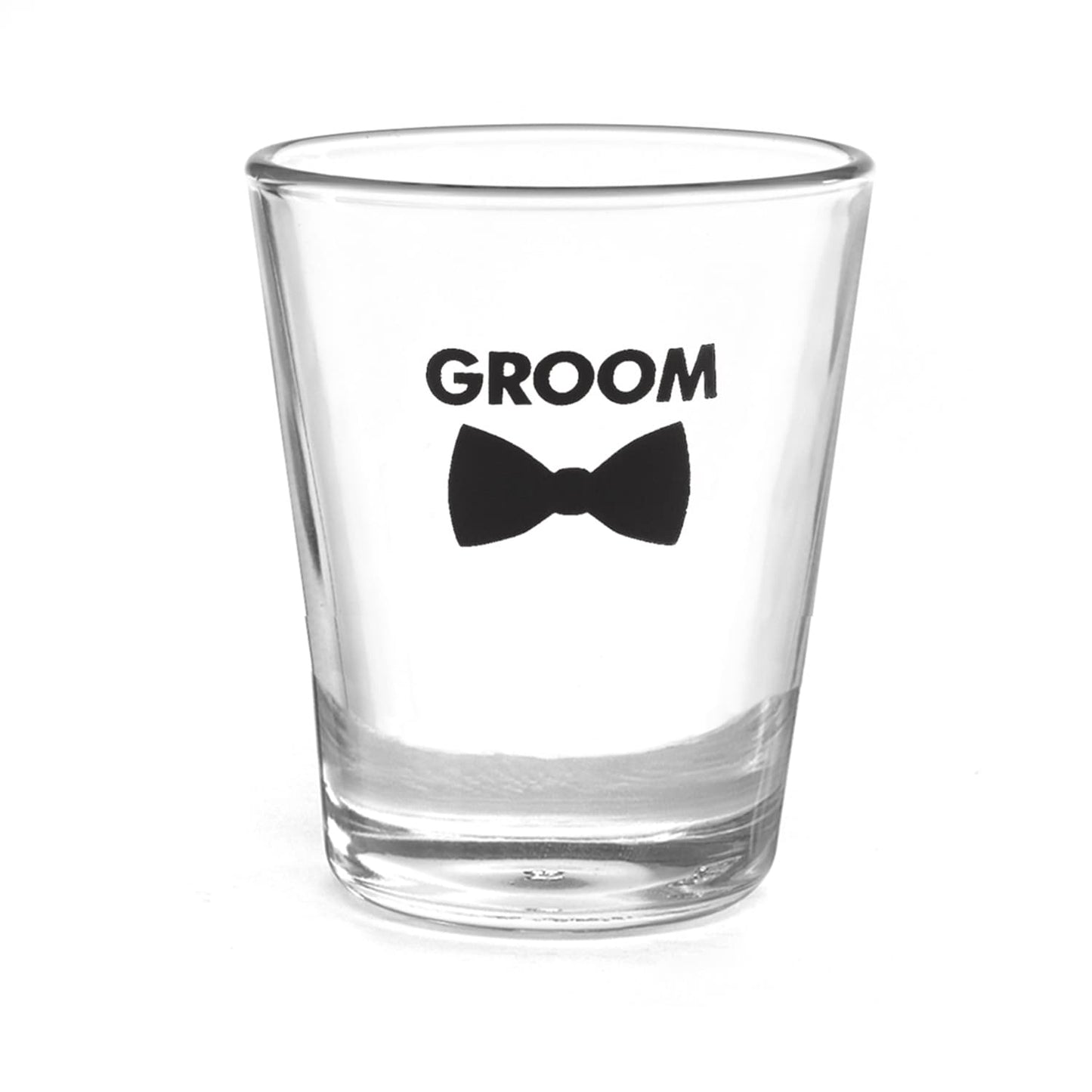 Bow Tie Wedding Party - Shot Glass - Groom