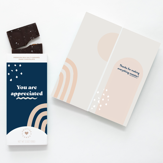 You are Appreciated Chocolate Bar and Greeting Card