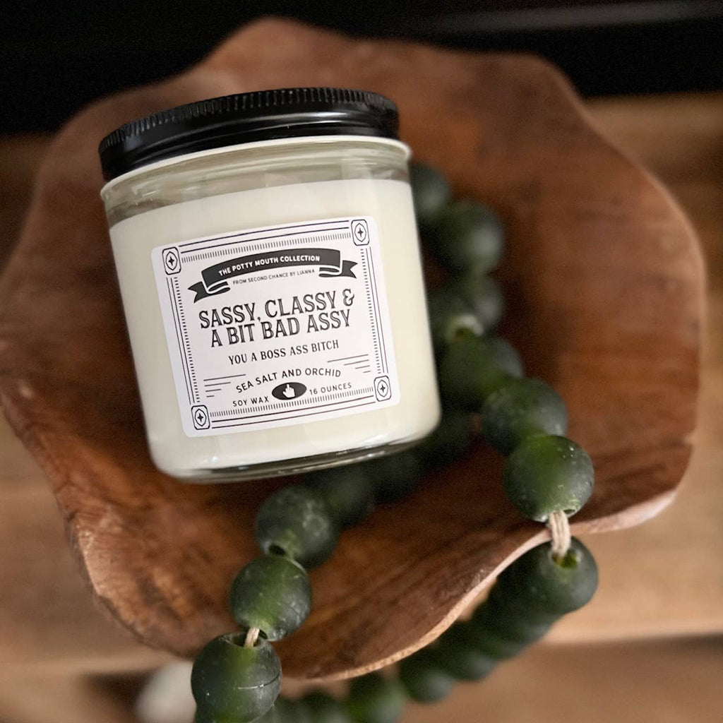 Sassy Classy and a Bit Bad Assy Potty Mouth Candle