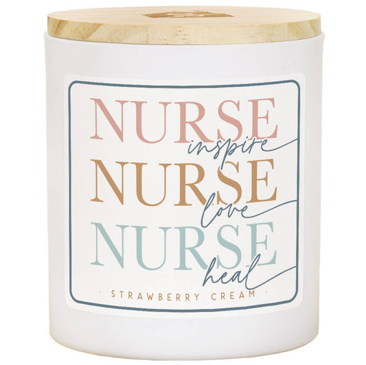 Nurse Inspire..Strawberry Candle