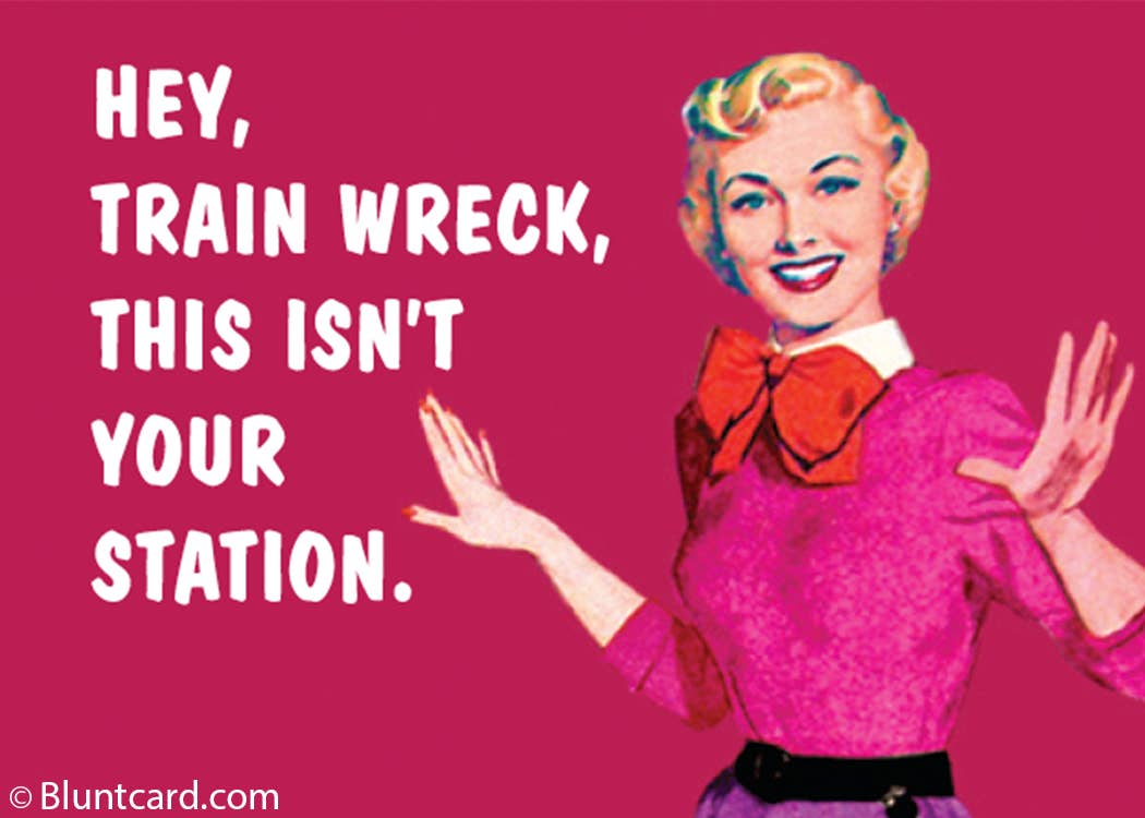 Hey Train Wreck, This Isn't Your Station Magnet
