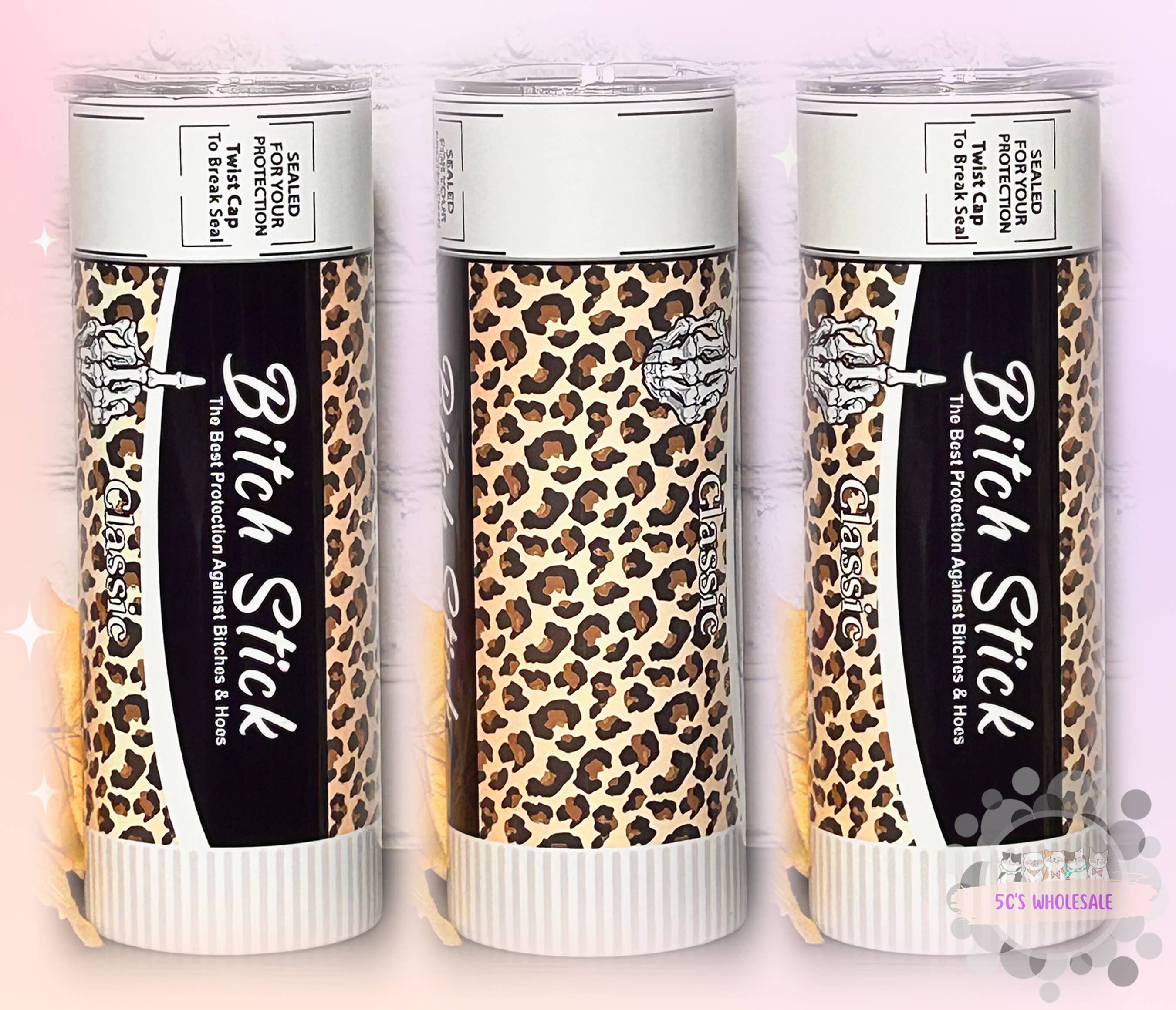 Bitch Stick Leopard Tumbler