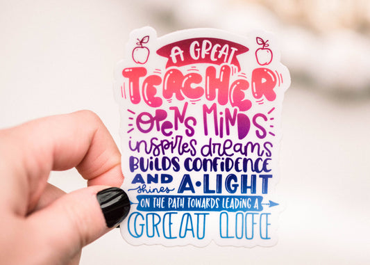 A Great Teacher..Sticker