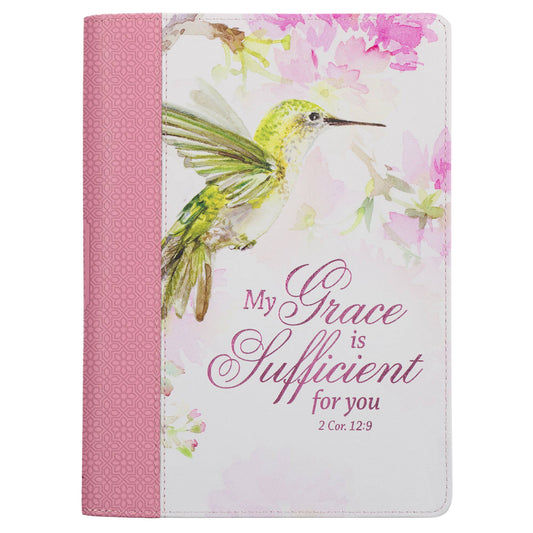 My Grace is Sufficient Hummingbird Journal