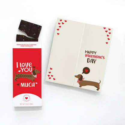 I Love You SoOoO Much Chocolate Bar and Greeting Card