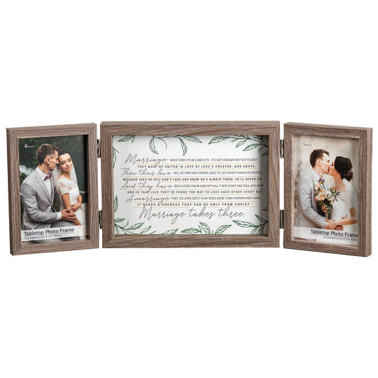 Marriage Takes Three...Triple Photo Frame