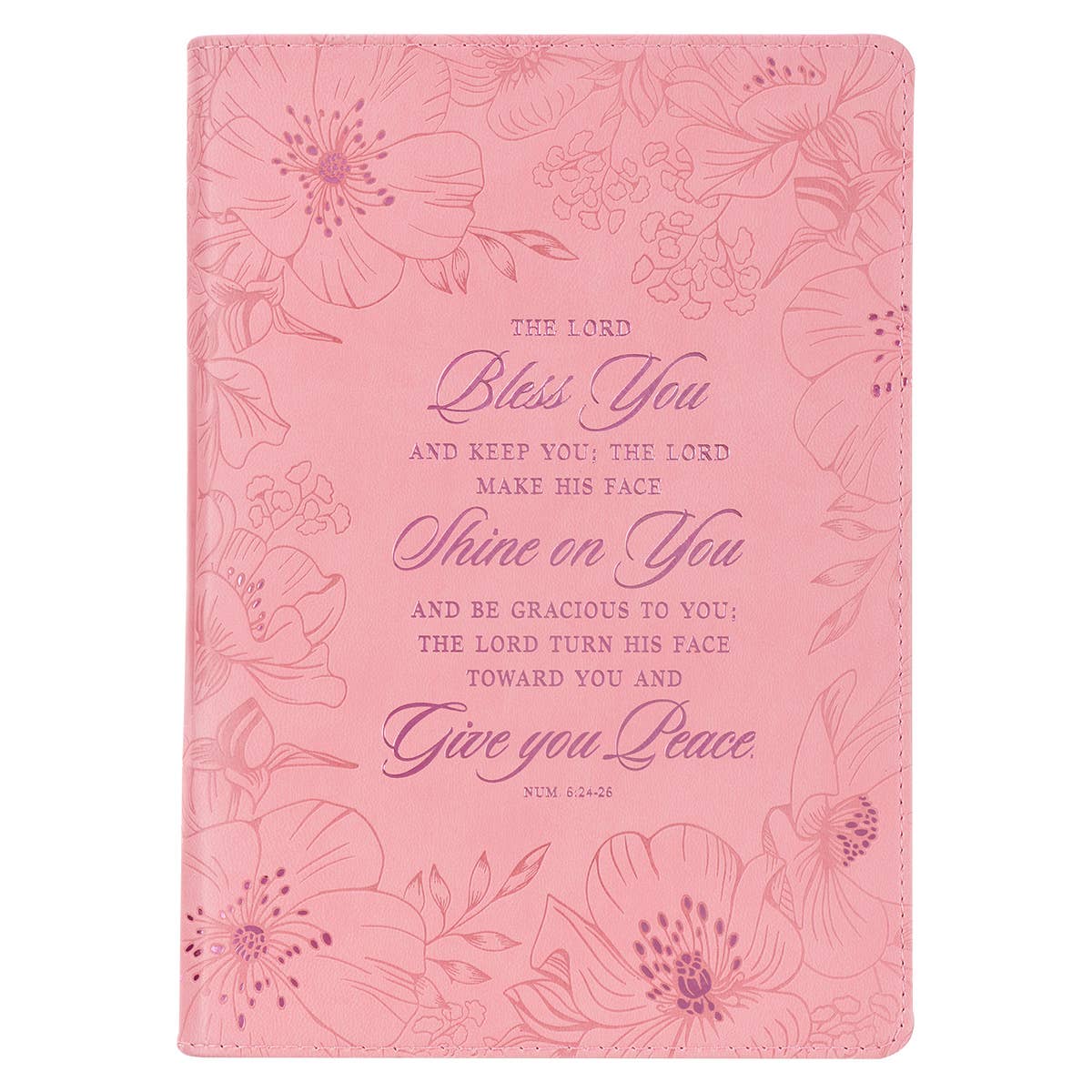 The Lord Bless You...Faux Leather Classic Journal w/ Zippered Closure