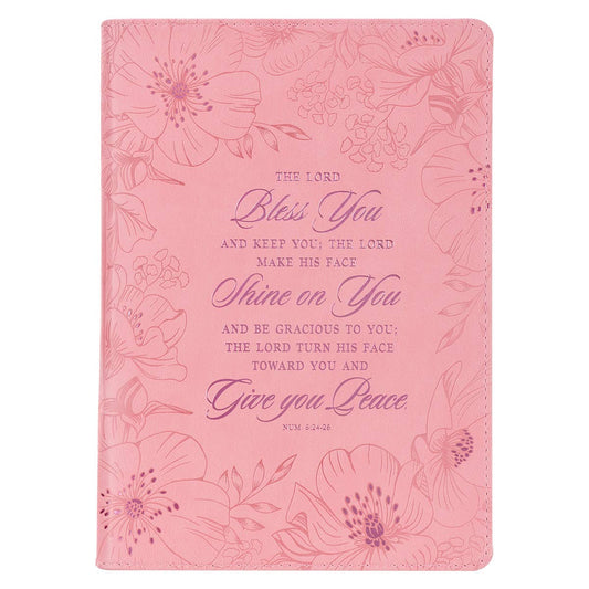 The Lord Bless You...Faux Leather Classic Journal w/ Zippered Closure