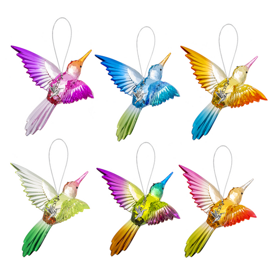 Radiant Hummingbird Ornament With Charm