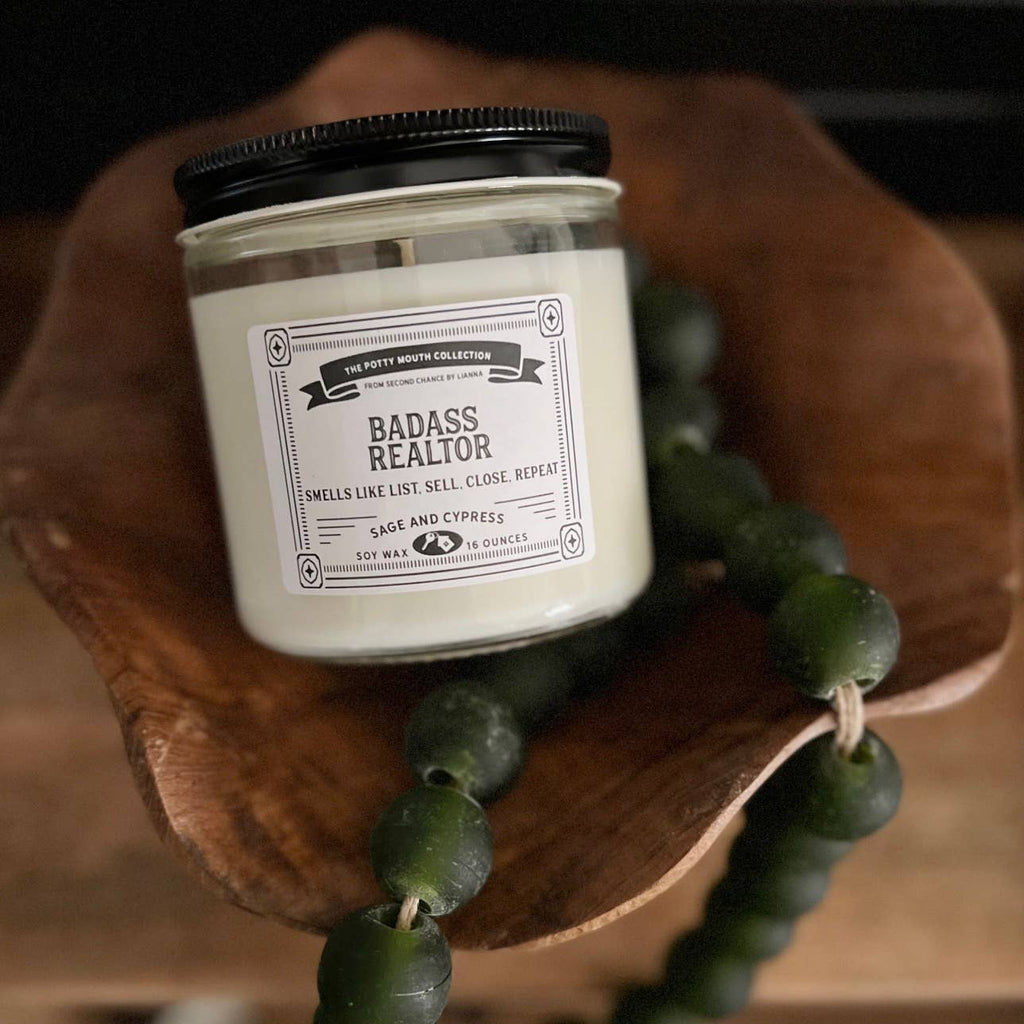 Badass Realtor Potty Mouth Candle