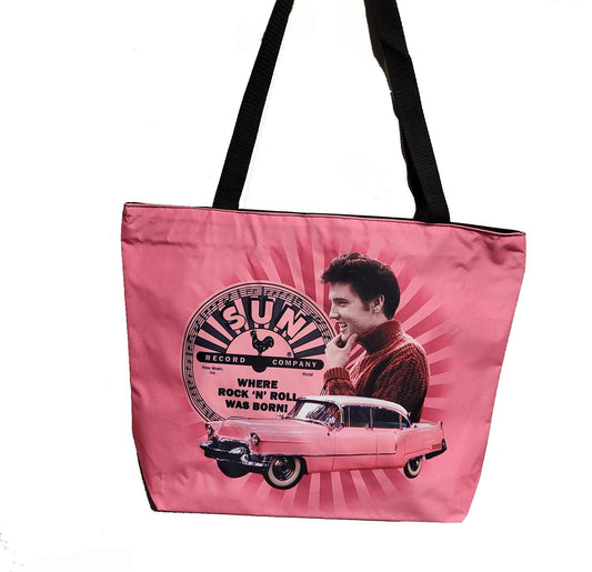 Elvis Presley Pink Tote Bag