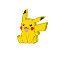Pokemon Pikachu Happy Pose Box Wall Sign