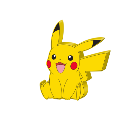 Pokemon Pikachu Happy Pose Box Wall Sign