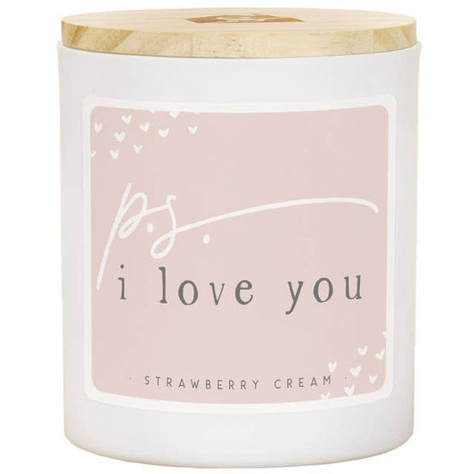 P.S. I Love You Strawberry Candle