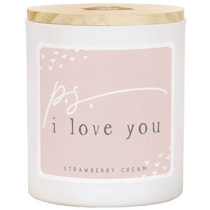 P.S. I Love You Strawberry Cream Candle