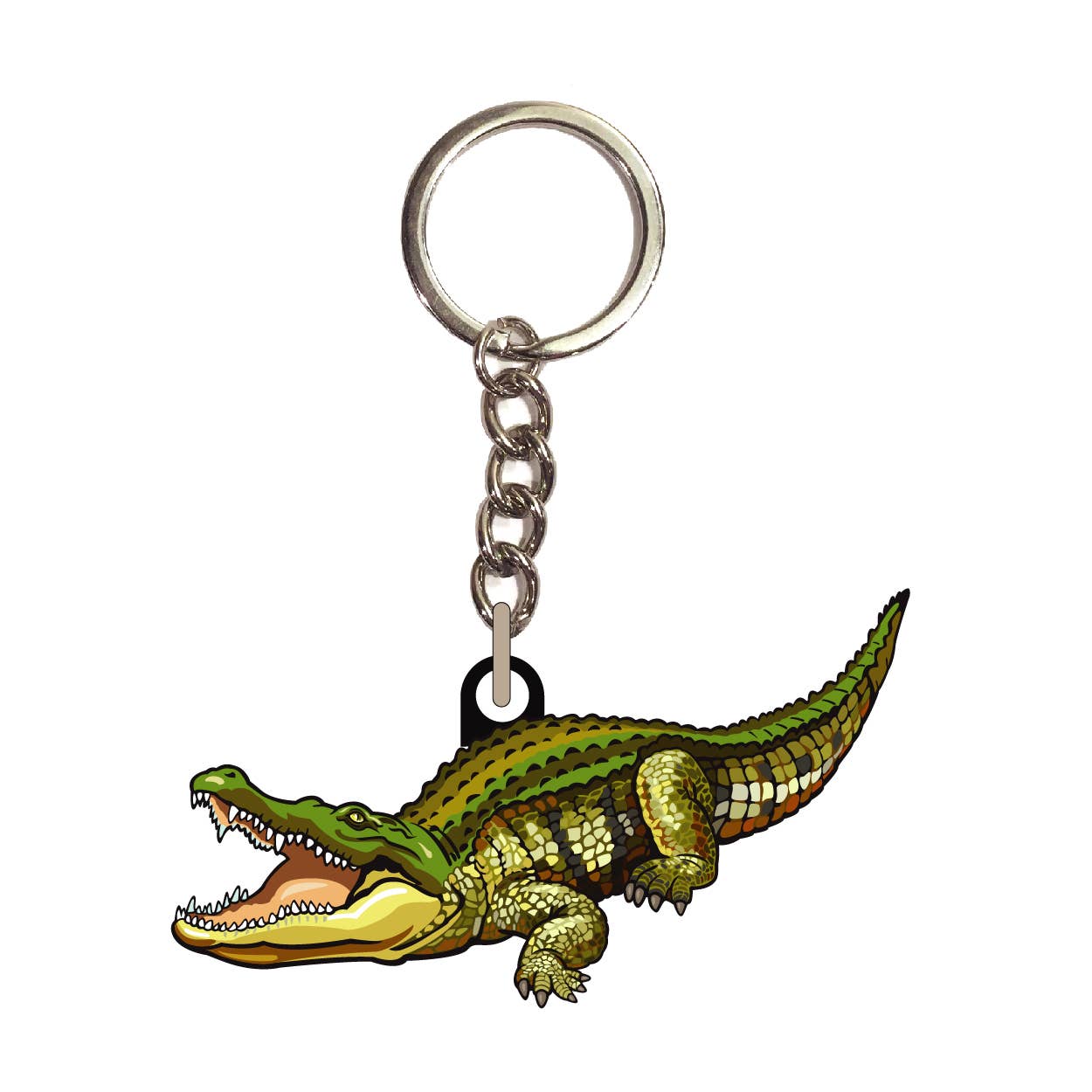Alligator Embroidered Keychain